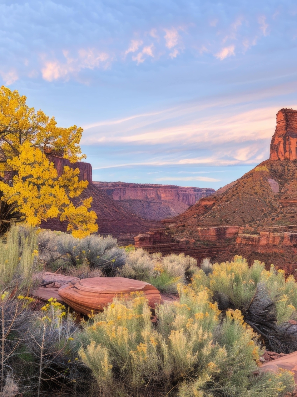 Landscape image of the canyons